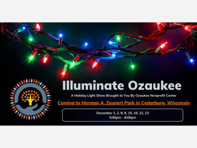 4th Annual Illuminate Ozaukee Drive-Thru Holiday Light Show Opens in Cedarburg 